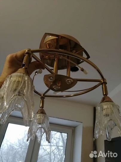 Люстры потолочные б/у