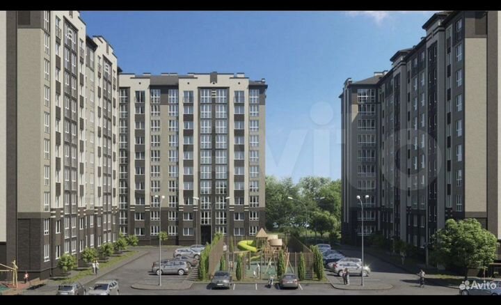 2-к. квартира, 53,7 м², 1/10 эт.