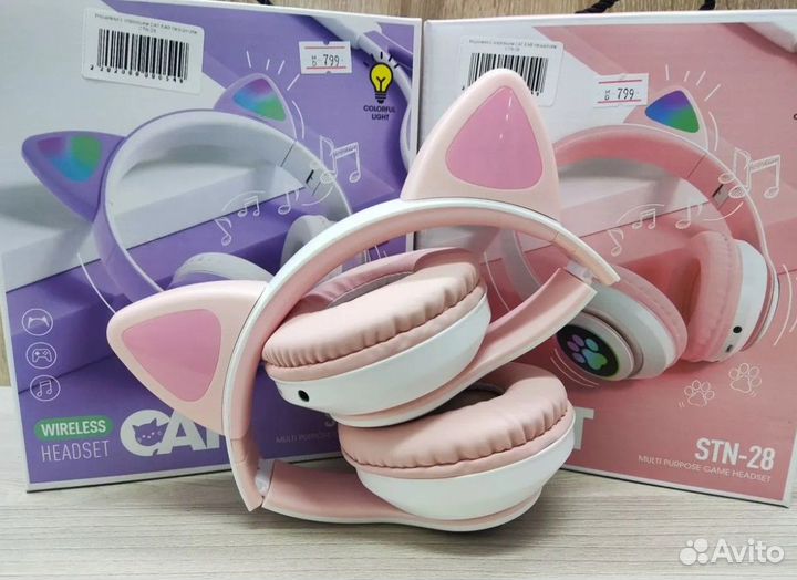 Наушники с ушками детские STN-28
