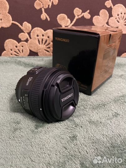 Объектив yongnuo 50mm f1.8 nikon F