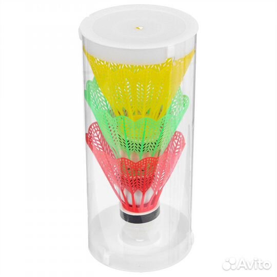 Волан для бадминтона, 3 шт., пластик