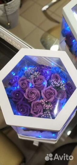 Букет из мыльных роз