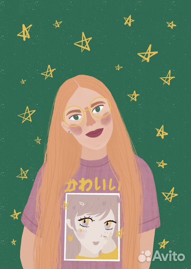 Стилизованный digital портрет