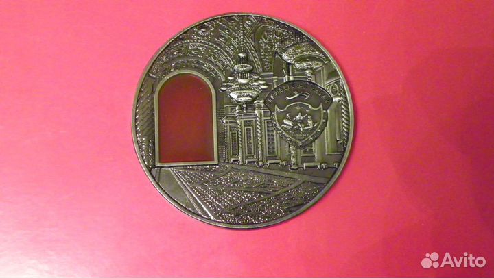 Монета московский кремль посеребренная