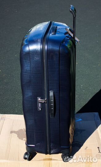 Новый чемодан Samsonite C-lite XXL синий. Дисконт