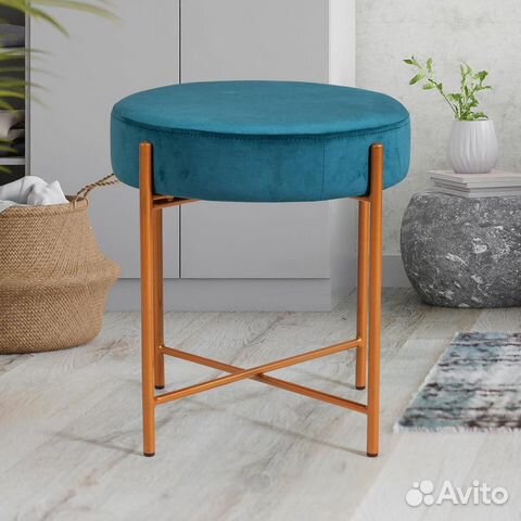 Пуф Dustin, основание антрацит, бархат 87