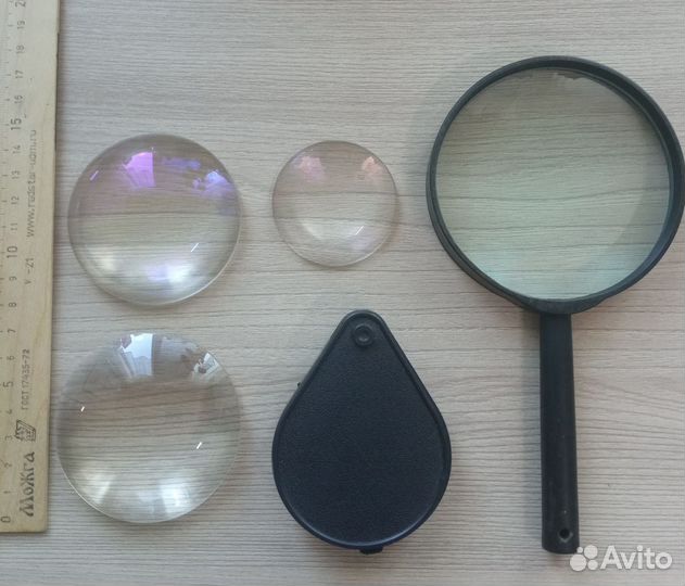 Линзы,увеличительные стекла СССР одним лотом