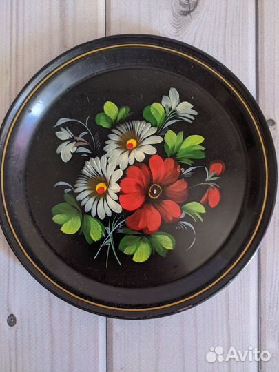 Подносики жостово, шкатулка СССР