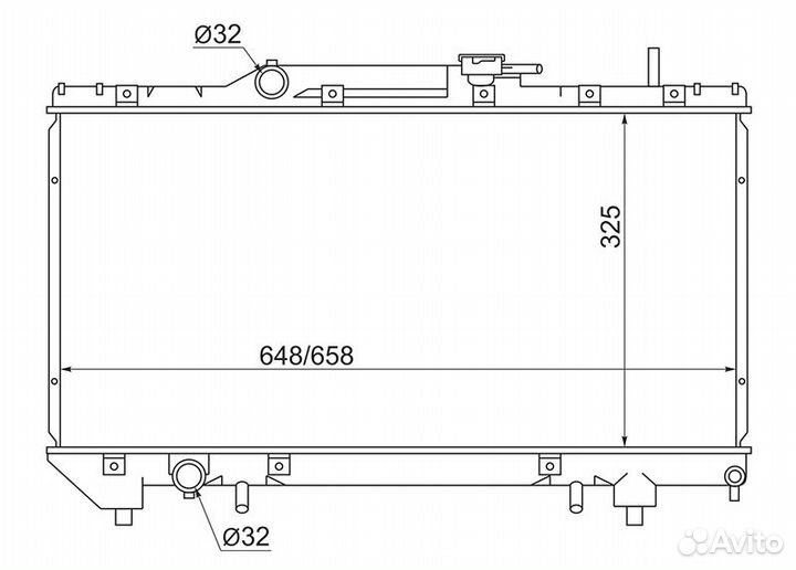 Радиатор основной Toyota Corona AT190 4A-FE 92-96