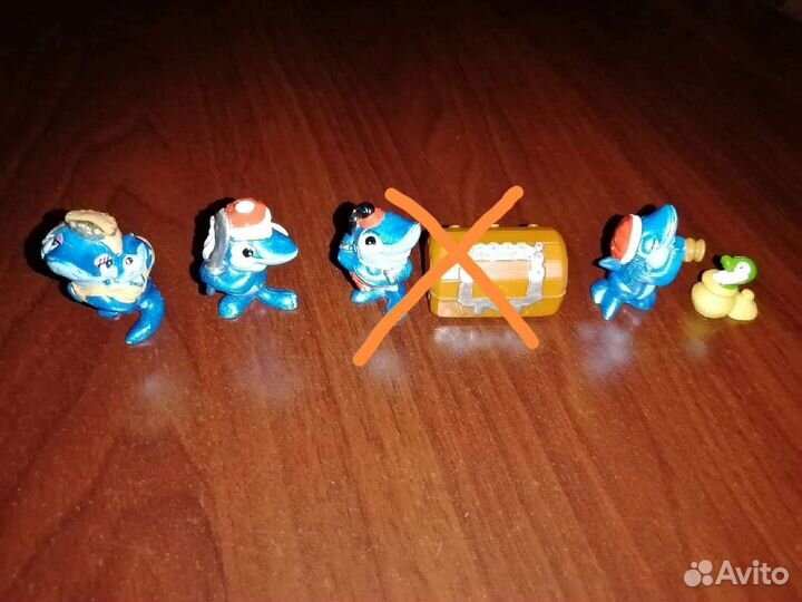 Киндеры 90 х бегемоты,пингвины, акулы