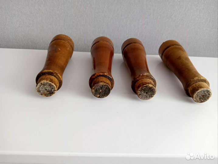 Ножки для мебели СССР деревянные 4 шт