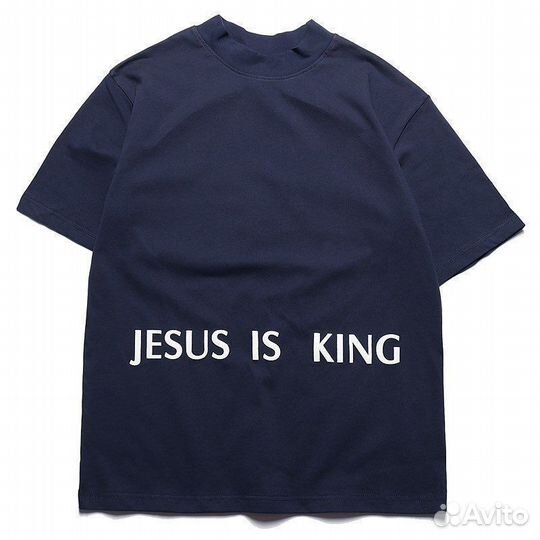 Футболка jesus i king chicago синяя