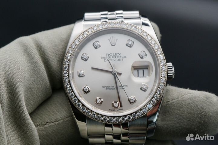 Rolex Datejust 36 Steel and White Gold 116244