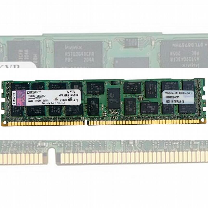[KVR16R11D4/8HC] Оперативная Память Kingston Ddr3 Kvr16r11d4/8hc
