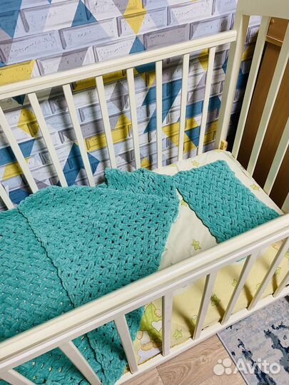 Плед детский плюшевый ручной работы