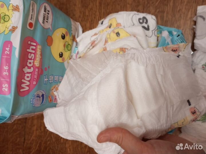 Подгузники размер s, 3-6кг