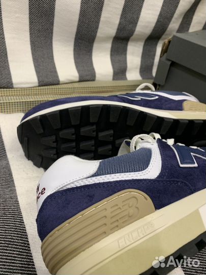 New Balance 574 Blue White Gold