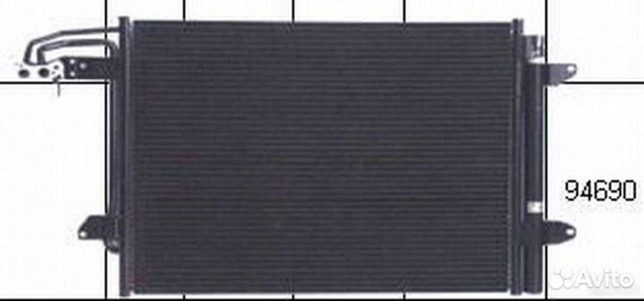 Радиатор кондиционера Volkswagen Touran