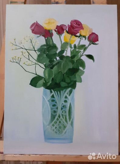 Натюрморт с розами