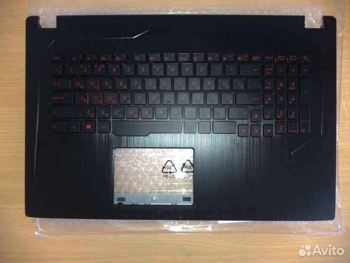 Топкейс с клавиатурой asus GL753/FX753