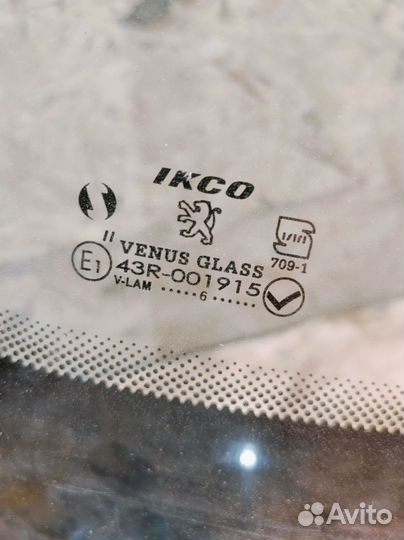 Стекло лобовое (ветровое) Peugeot 206