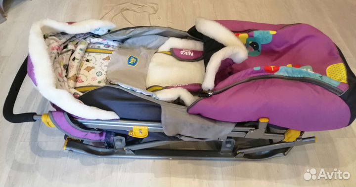 Детские санки коляска 