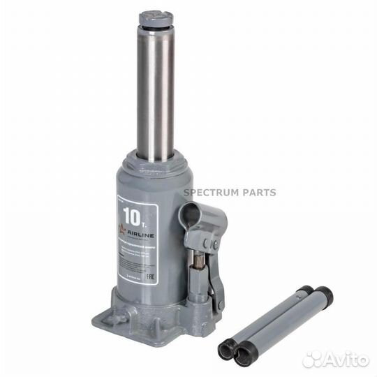 Домкрат бутылочный 10т S (MIN - 195 мм, MAX - 385