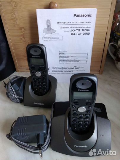 Цифровой беспровод-й телефон Panasonic KX-tg1106ru