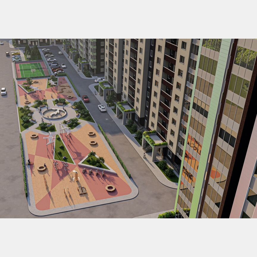 3-к. квартира, 127,3 м², 2/14 эт.