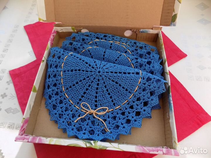 Салфетки сервировочные их хлопка