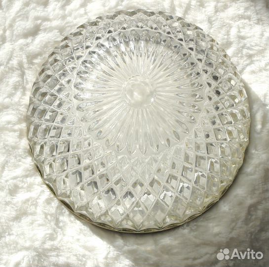 Хрустальная ваза с мельхиором