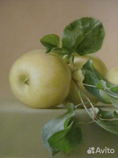 Натюрморт с яблоками Живопись Холст Оригинал
