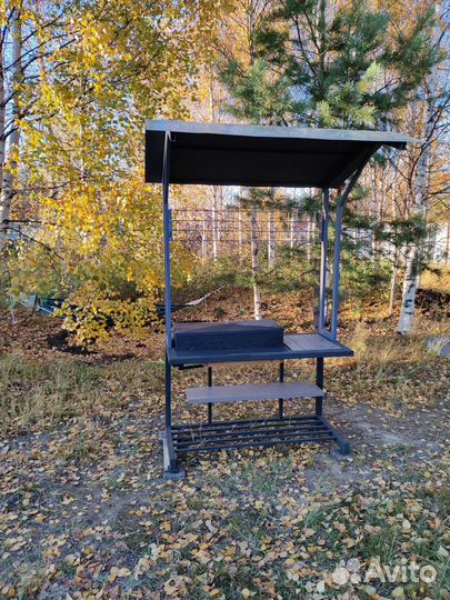 Мангал с крышей