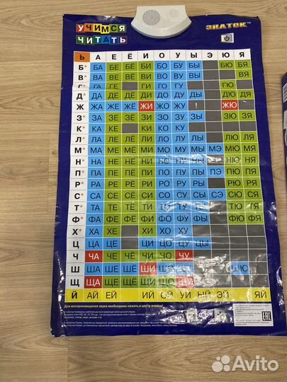 Учимся читать слоги, азбука, букварь