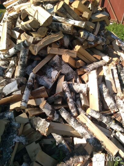 Дрова березовые колотые уложенные с доставкой