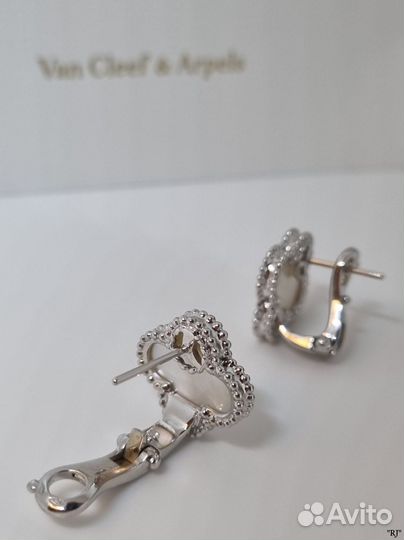 Женские серьги van cleef 18К