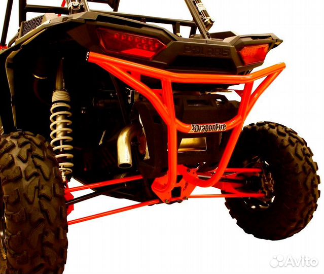 Задний бампер Dragonfire RacePace красный RZR1000X