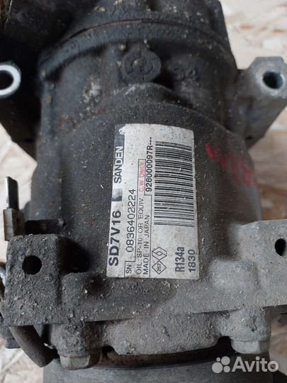 Компрессор кондиционера Renault Logan, sandero