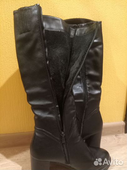 Сапоги женские осенние на каблуке