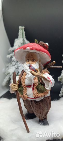 Ватные елочные игрушки