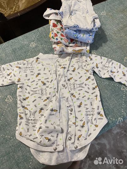 2 пакета вещей 0-3мес