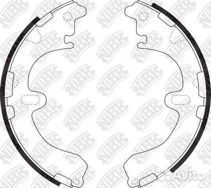 Тормозные колодки задние Toyota Sprinter Carib II