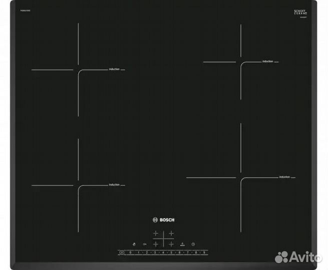 Индукционная варочная панель bosch PUE651FB5E