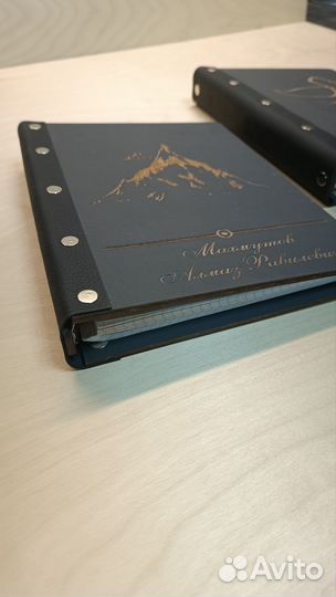 Ежедневник блокнот из дерева с гравировкой