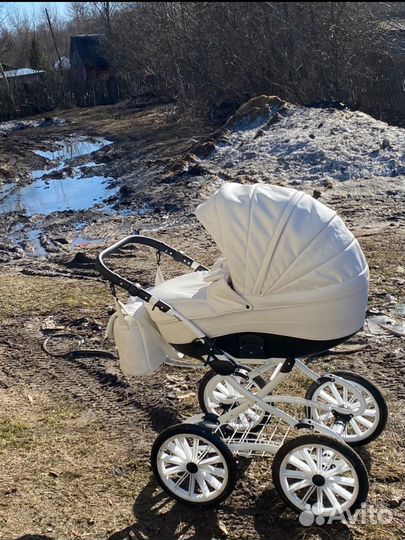 Коляска 2 в 1 эко кожа