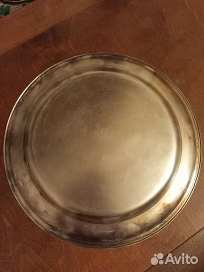 Поднос мельхиоровый
