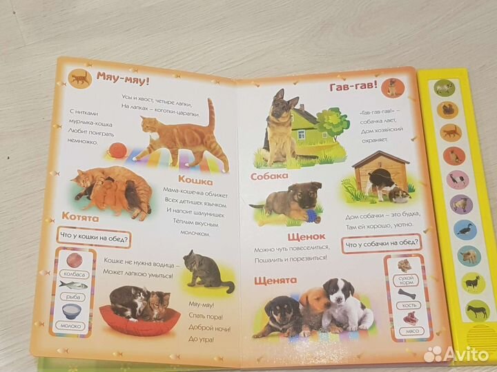 Домашние друзья. Книга с голосами животных