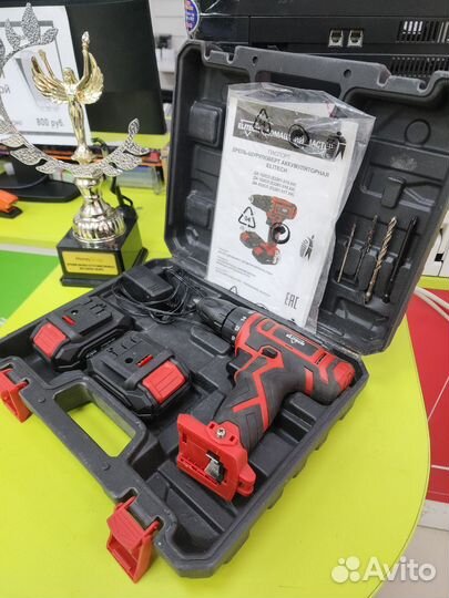 Дрель шуруповерт Elitech да 122сл