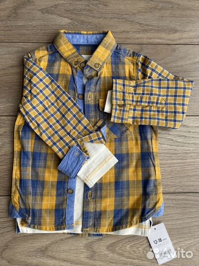 Рубашка mothercare новая 92-98
