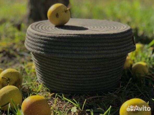 Подарочный набор корзина для хранения с крышкой